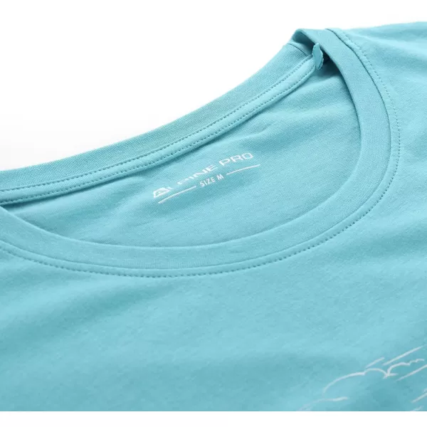  Dámske outdoorové tričko ALPINE PRO NOGERA 2 AQUA SEA VARIANT PA 