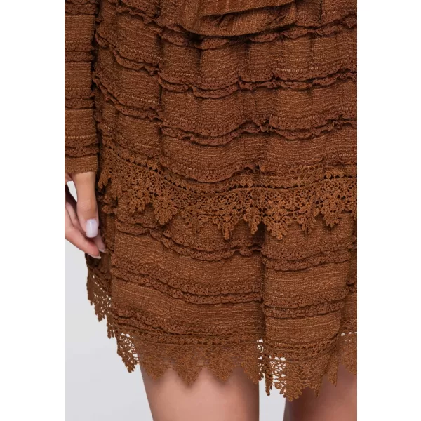  Dámska sukňa OMBRE OW-GL-E0015 LIGHT BROWN 