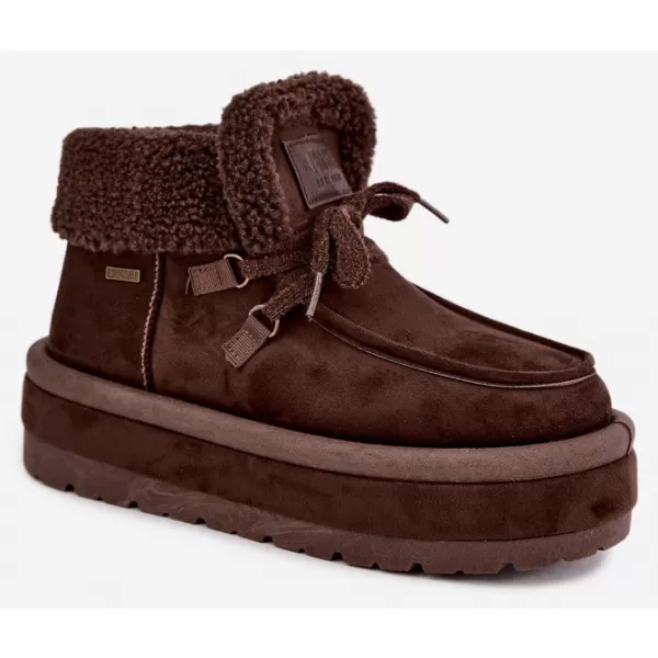  Dámske topánky BIG STAR SHOES UU274214 BROWN/BEIGE SHADOWS 