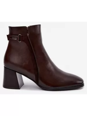 Dámske členkové topánky VINCEZA 58660 BROWN