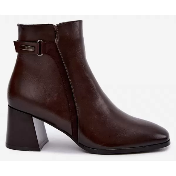  Dámske členkové topánky VINCEZA 58660 BROWN 