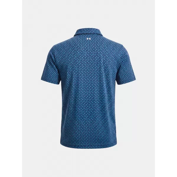  Pánske tričko UNDER ARMOUR UA T2G PRINTED POLO 6012304-413 MODRÁ 