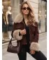 Dámska bunda DSTREET TY5706 BORDOVÁ