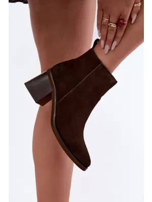 Dámske členkové topánky VINCEZA 133100 CHOCOLATE