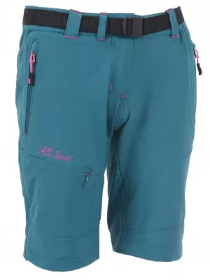 Dievčenské 3/4 outdoorové nohavice ALTISPORT HAZERIA-J ALJS16012 modroružový
