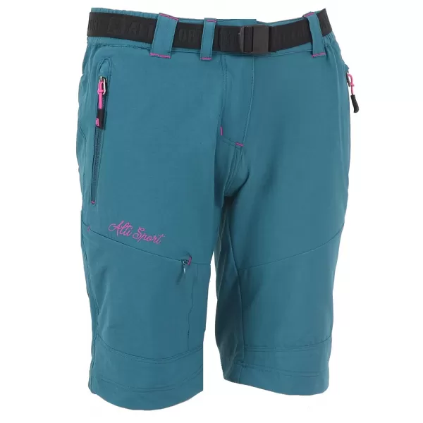  Dievčenské 3/4 outdoorové nohavice ALTISPORT HAZERIA-J ALJS16012 modroružový 