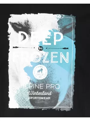 Pánske tričko s krátkym rukávom ALPINE PRO ARESJON ČIERNA