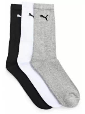 Športové ponožky PUMA PUMA SPORT 3-PACK 88035510 WHITE / GREY / BLACK