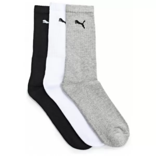  Športové ponožky PUMA PUMA SPORT 3-PACK 88035510 WHITE / GREY / BLACK 