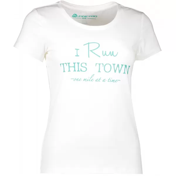  Dámske tričko s krátkym rukávom ALPINE PRO BUFFA LTSJ333 BIELA 