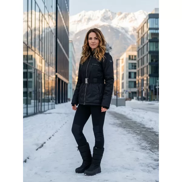  Dámska zimná bunda ALPINE PRO DOSOJINA LJCK202 ČIERNA 
