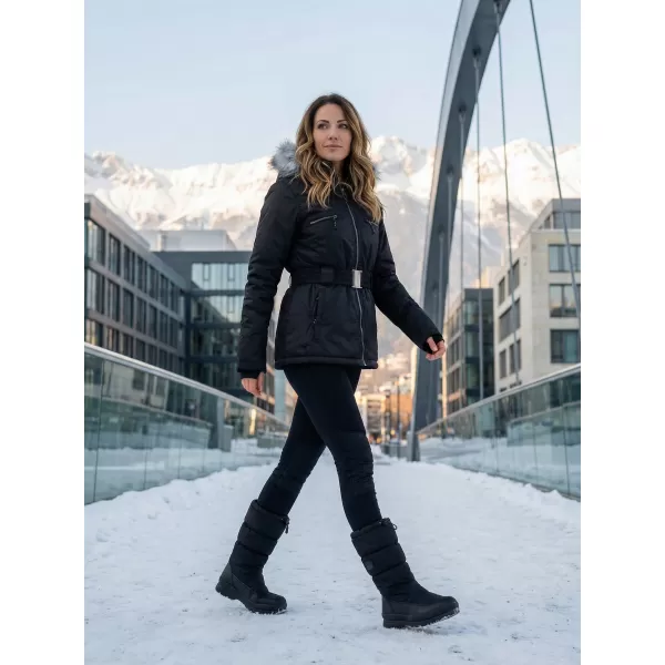  Dámska zimná bunda ALPINE PRO DOSOJINA LJCK202 ČIERNA 