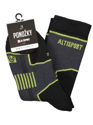 Trekingové ponožky ALTISPORT Karthala ALSW17405 ČIERNA