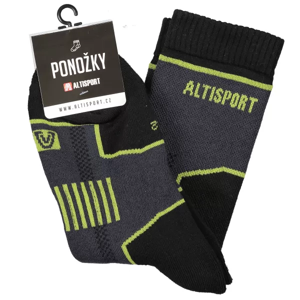  Trekingové ponožky ALTISPORT Karthala ALSW17405 ČIERNA 