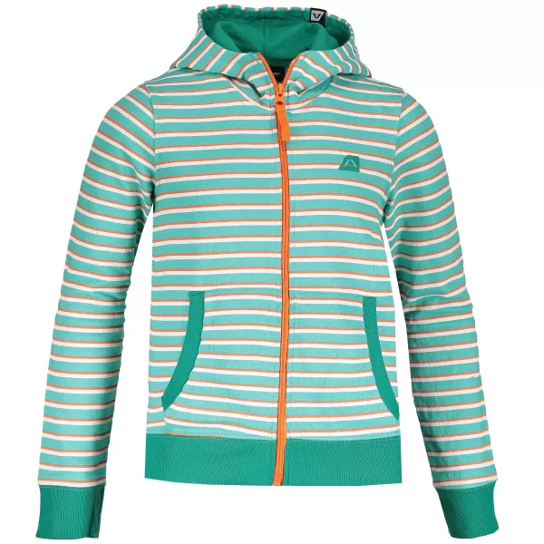  Detská mikina ALPINE PRO ADNOCO KSWK053 ZELENÁ 