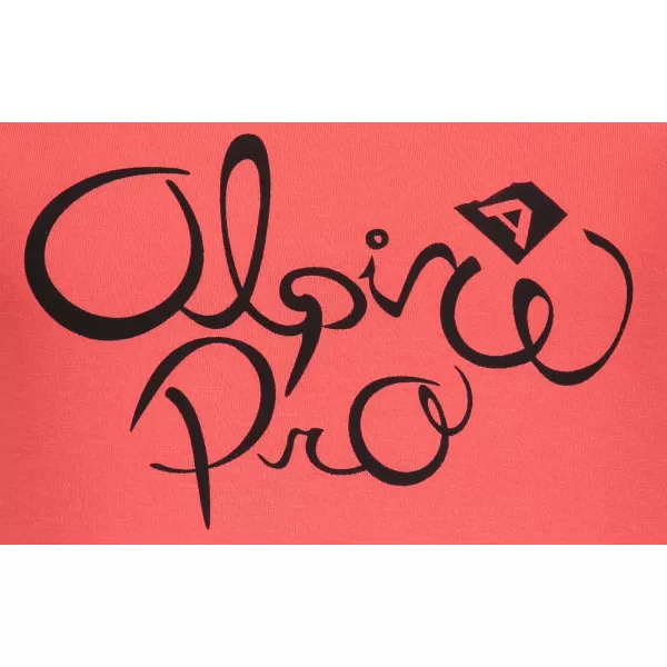  Dievčenské tričko ALPINE PRO SHAGO KTSM171 ČERVENÁ 