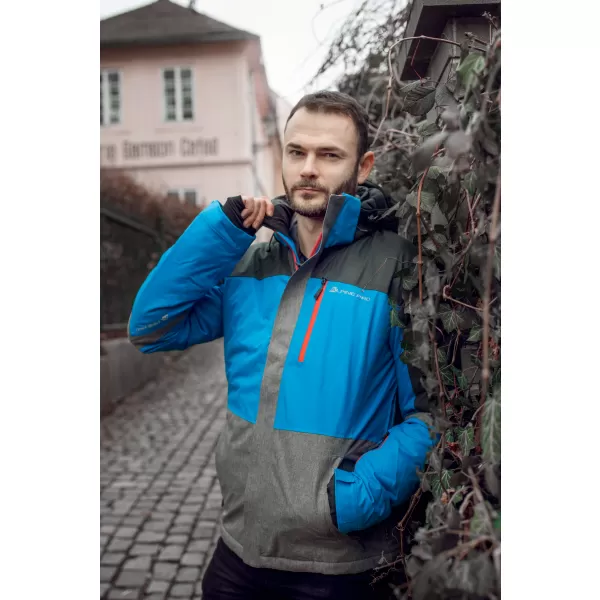  Pánska lyžiarska bunda ALPINE PRO SARDAR 2 MJCM308 MODRÁ 