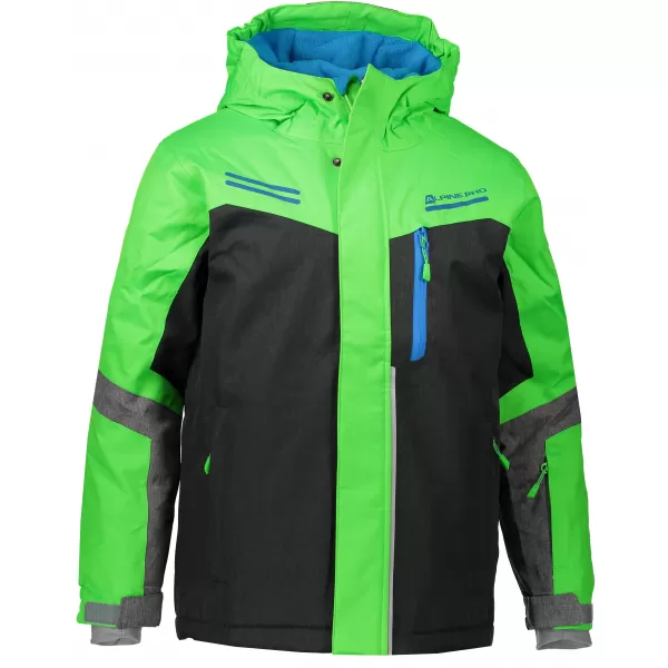  Detská bunda ALPINE PRO Sardar KJCM122 ZELENÁ 