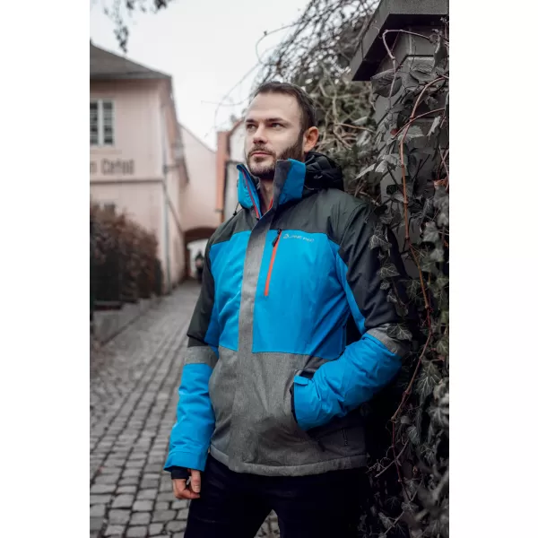 Pánska lyžiarska bunda ALPINE PRO SARDAR 2 MJCM308 MODRÁ 