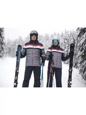 Pánska páperová bunda ALPINE PRO NEITH MJCM311 TMAVO MODRÁ
