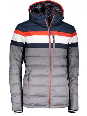 Pánska páperová bunda ALPINE PRO NEITH MJCM311 TMAVO MODRÁ