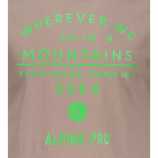  Pánske tričko ALPINE PRO UNEG 5 MTSM306 HNEDÁ 