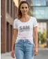 Dámske tričko SAM 73 JAMin 2 LTSL360 BIELA