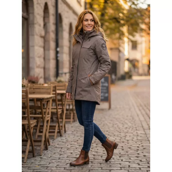  Dámsky kabát TORSTAI JESSICA 41215217090 DARK KHAKI 