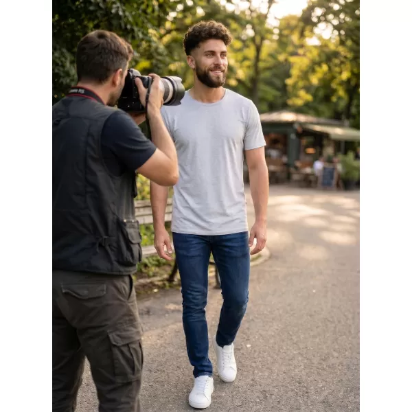  Pánske tričko SAM 73 Balok 2 MTSL334 SVETLE ŠEDÁ 