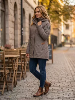 Dámsky kabát TORSTAI JESSICA 41215217090 DARK KHAKI