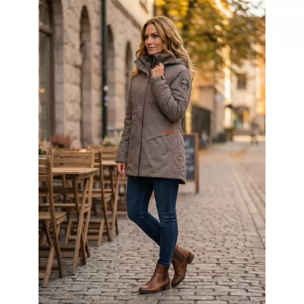  Dámsky kabát TORSTAI JESSICA 41215217090 DARK KHAKI 
