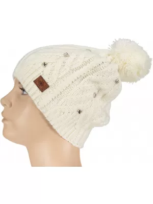 Dámska zimná čiapka TORSTAI PAOLO 41901275010 NATURAL WHITE