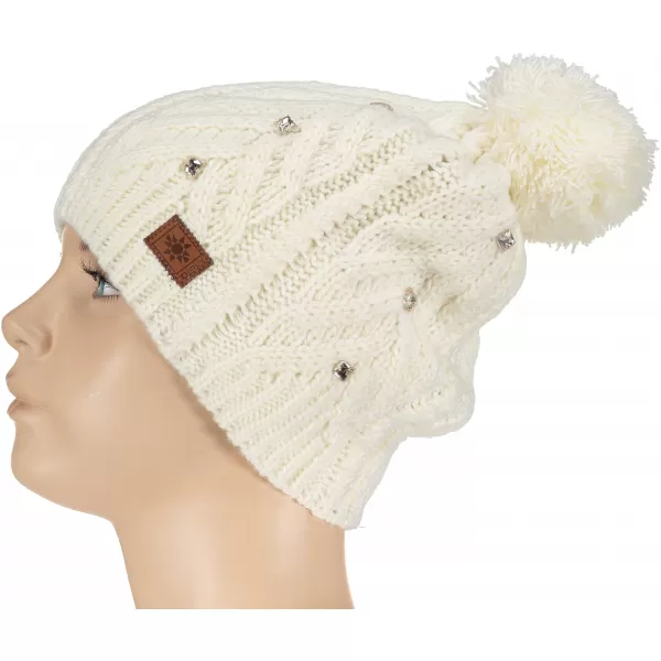  Dámska zimná čiapka TORSTAI PAOLO 41901275010 NATURAL WHITE 