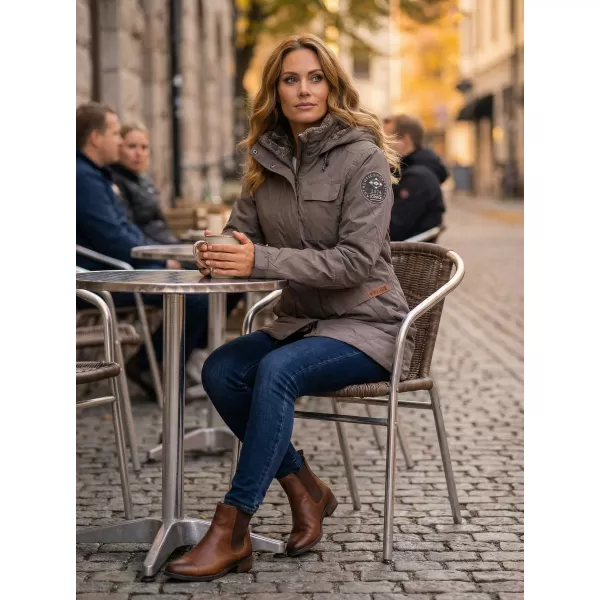  Dámsky kabát TORSTAI JESSICA 41215217090 DARK KHAKI 