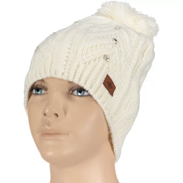  Dámska zimná čiapka TORSTAI PAOLO 41901275010 NATURAL WHITE 