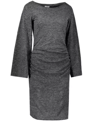 Dámske šaty NUMOCO 185-1 BLACK MELANGE