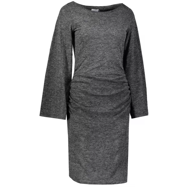  Dámske šaty NUMOCO 185-1 BLACK MELANGE 