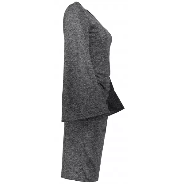  Dámske šaty NUMOCO 185-1 BLACK MELANGE 