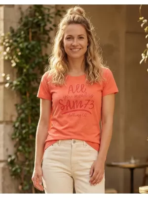 Dámska T -shirt SAM 73 Kyrina Ltsn476 ORANGE
