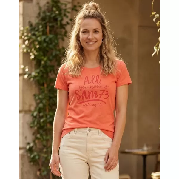  Dámska T -shirt SAM 73 Kyrina Ltsn476 ORANGE 