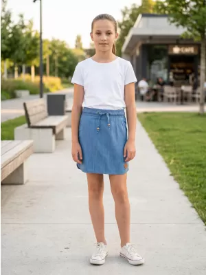 Dievčenské sukne SAM 73 GZ 514 SVETLÁ DENIM