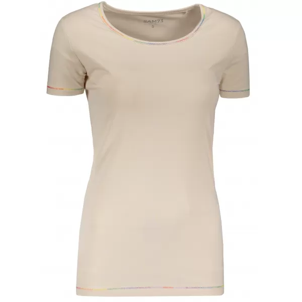  Dámska T -shirt SAM 73 Lindia Ltsn483 BEIGE 