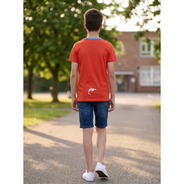  Chlapec T -shirt SAM 73 Calvino Ktsn177 ORANGE 