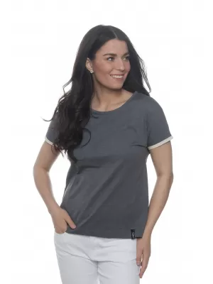 Dámska t -shirt SAM 73 Lyra Ltsn487 Tmavo šedá