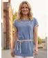 Dámske tričko SAM 73 LOGENA LTSN484 SVETLE MODRÁ