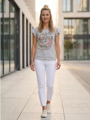 Dámska t -shirt SAM 73 Karlea Ltsn475 svetlo šedá