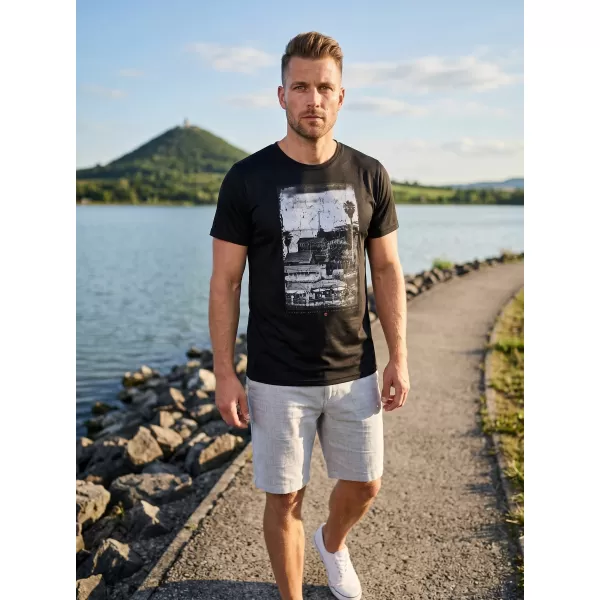  Pánska t -shirt SAM 73 Waltyr Mtsn393 čierna 