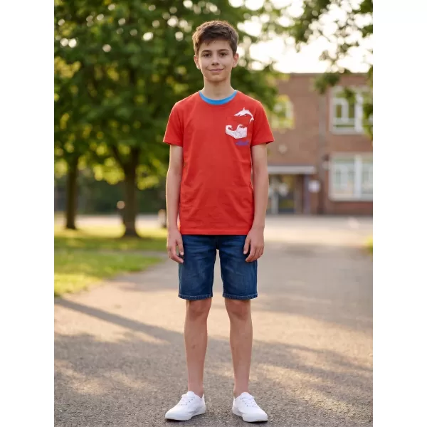  Chlapec T -shirt SAM 73 Calvino Ktsn177 ORANGE 