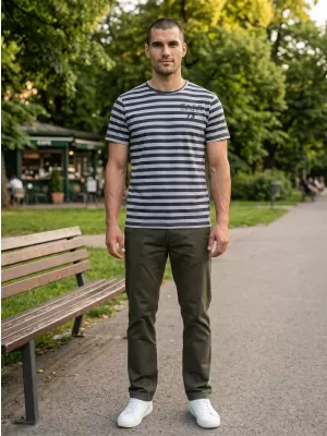 Pánska t -shirt SAM 73 Samar Mtsn388 svetlo šedá
