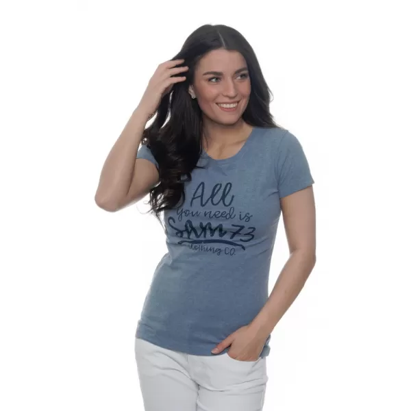 Dámska t -shirt SAM 73 Kyrina Ltsn476 Dark BLUE 